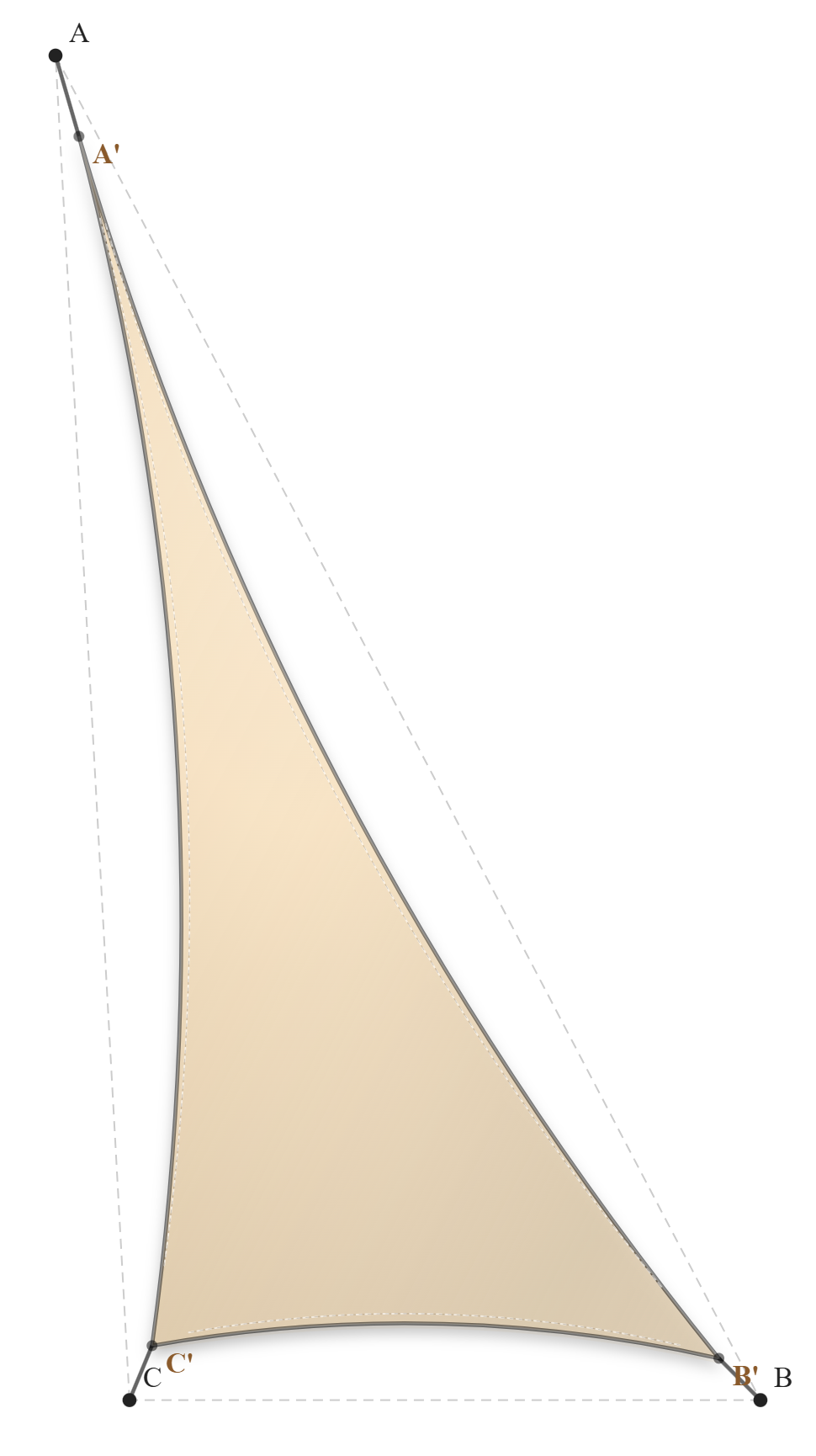 Voile d'ombrage - Forme Triangle - Vanille 96-8861