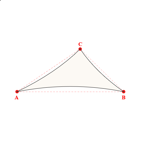 Voile d'ombrage triangle en Soltis 96 - Toile d'ombrage haute performance Blanc 96-8102 - 7,00x4,00x4,99m