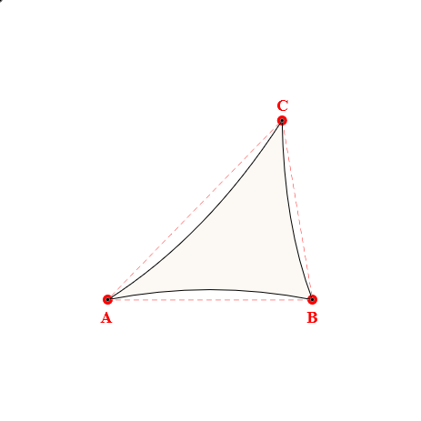 Voile d'ombrage triangle en Soltis 96 - Toile d'ombrage haute performance Blanc 96-8102 - 4,50x4,00x5,50m