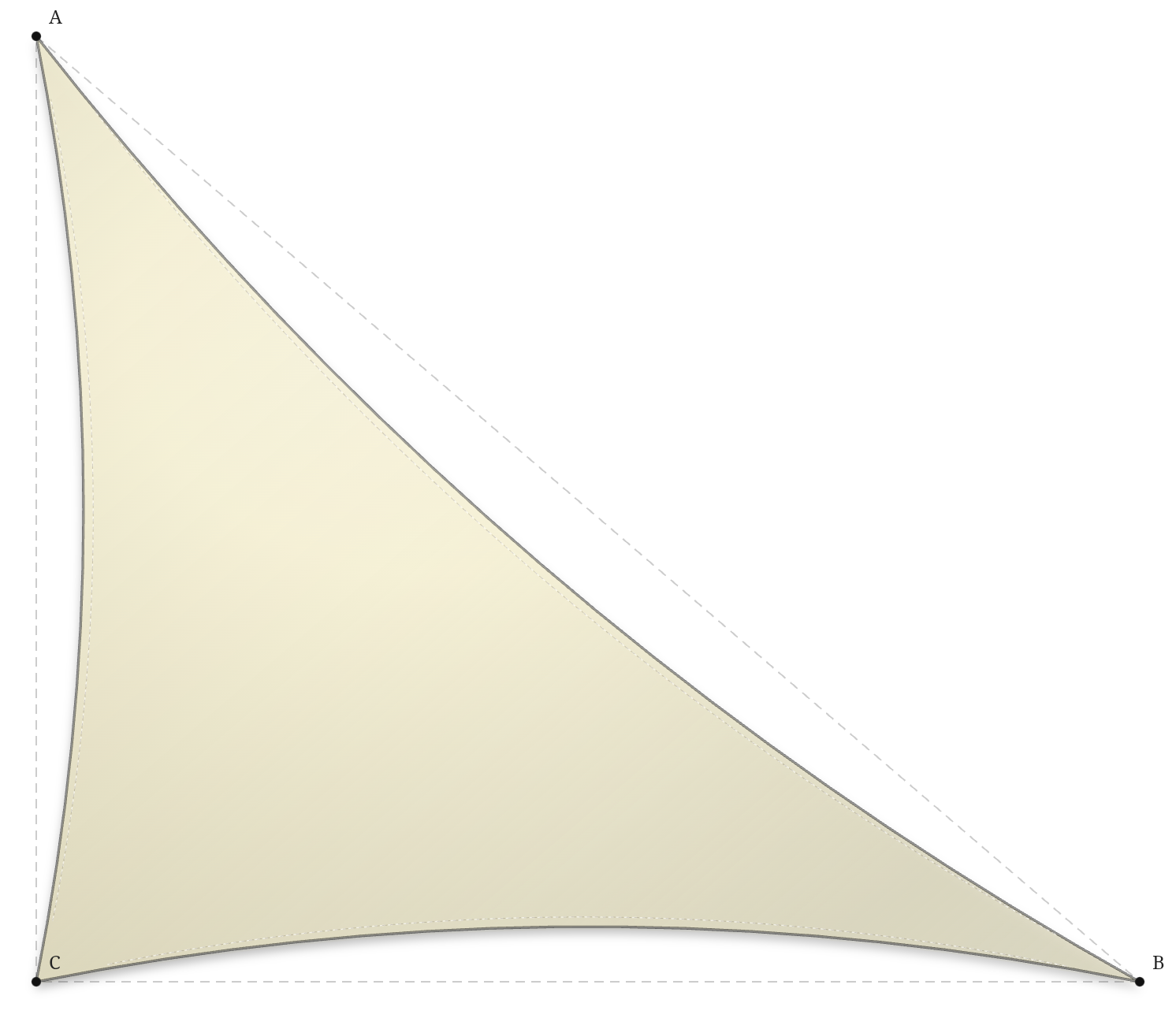 Voile d'ombrage - Forme Triangle Rectangle - Naturel (759 AustralMesh)