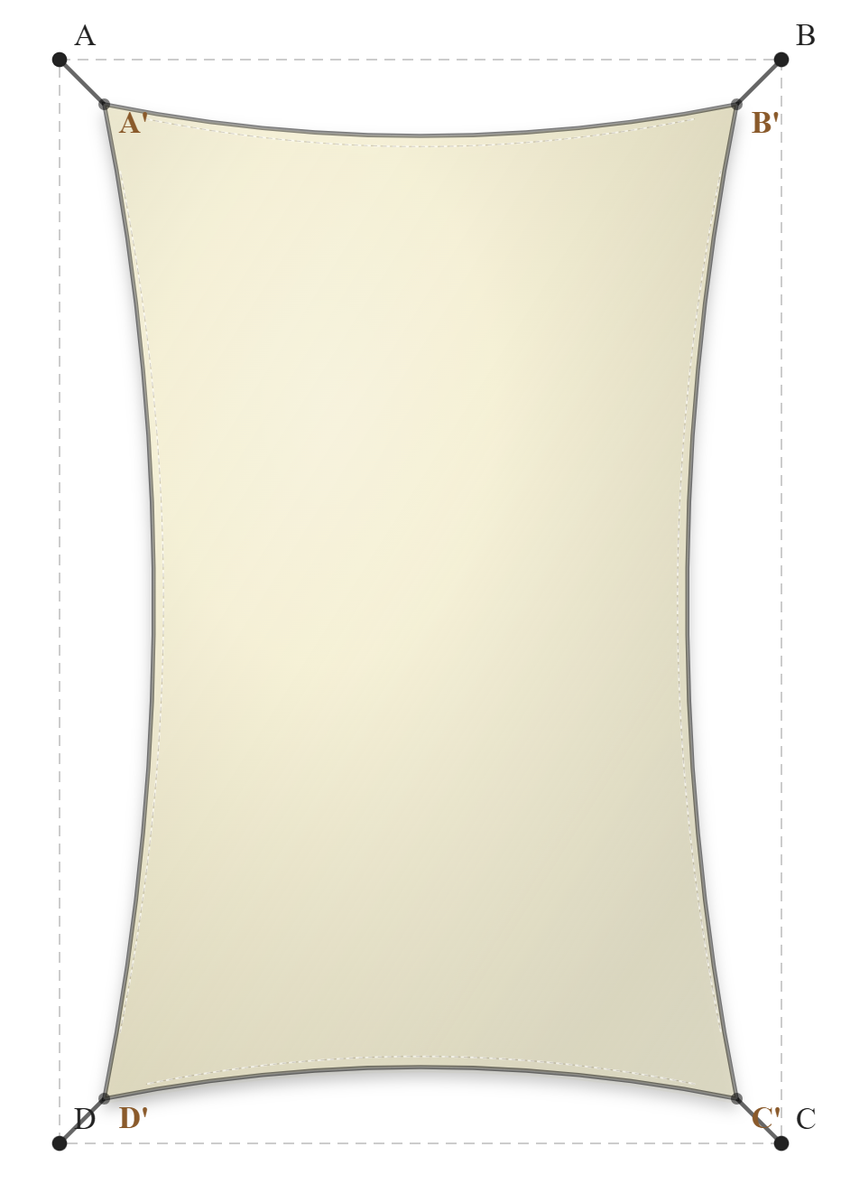 Voile d'ombrage - Forme Rectangle - Naturel (759 AustralMesh)