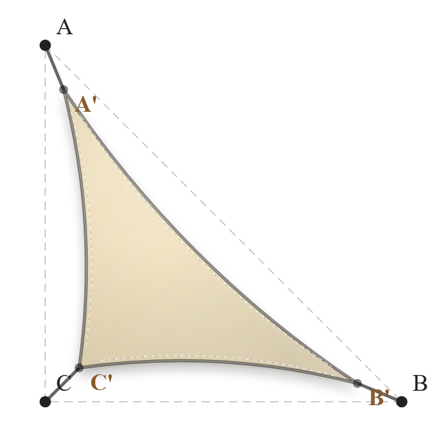 Voile d'ombrage - Forme Triangle Rectangle - Champagne 92-2175