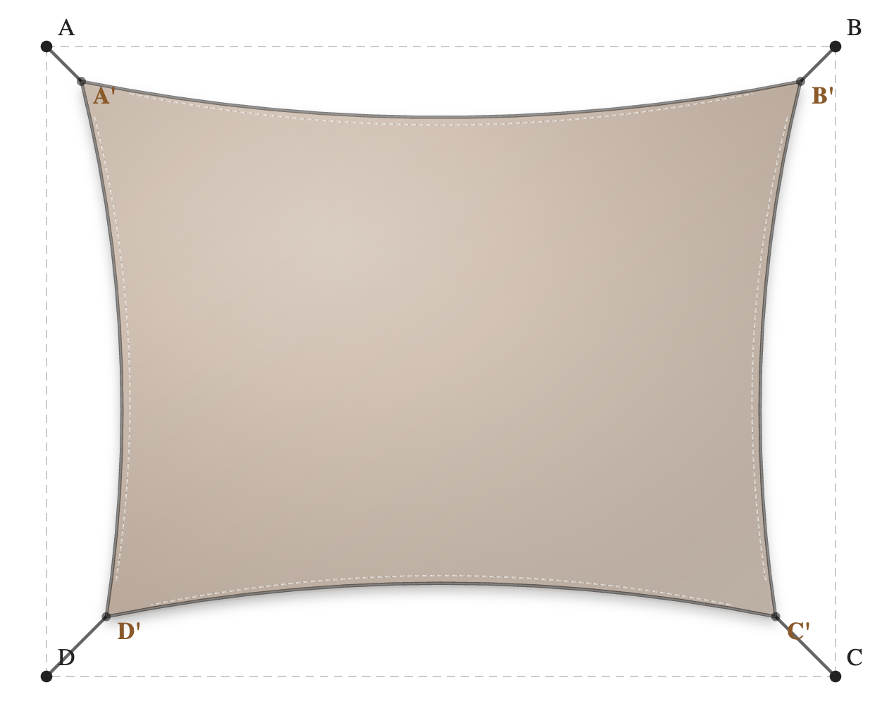Voile d'ombrage - Forme Rectangle - Beige Sablé 96-2135