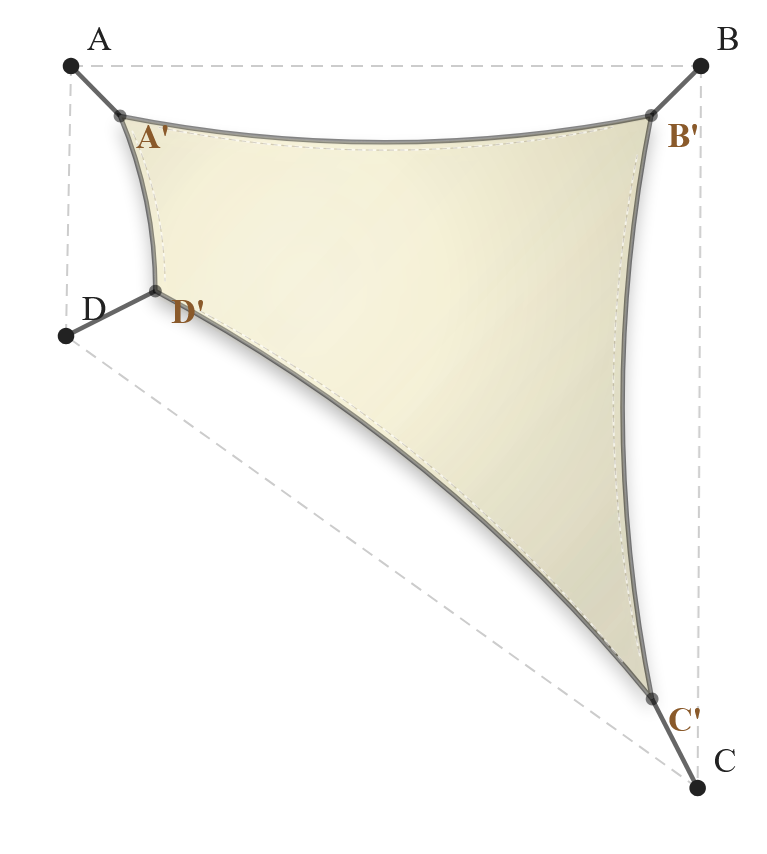 Voile d'ombrage - Forme Trapèze - Naturel (759 AustralMesh)