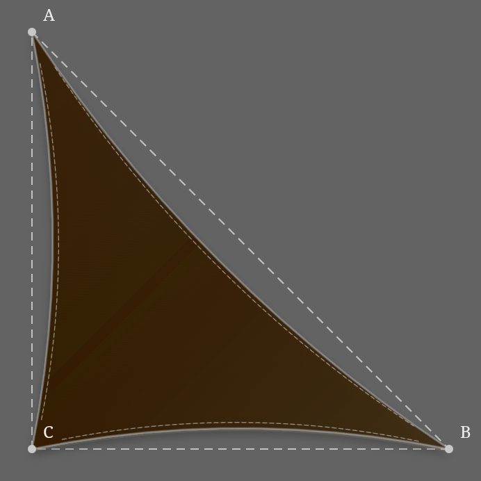 Voile d'ombrage - Forme Triangle Rectangle - Sable du désert (704 AustralMesh)