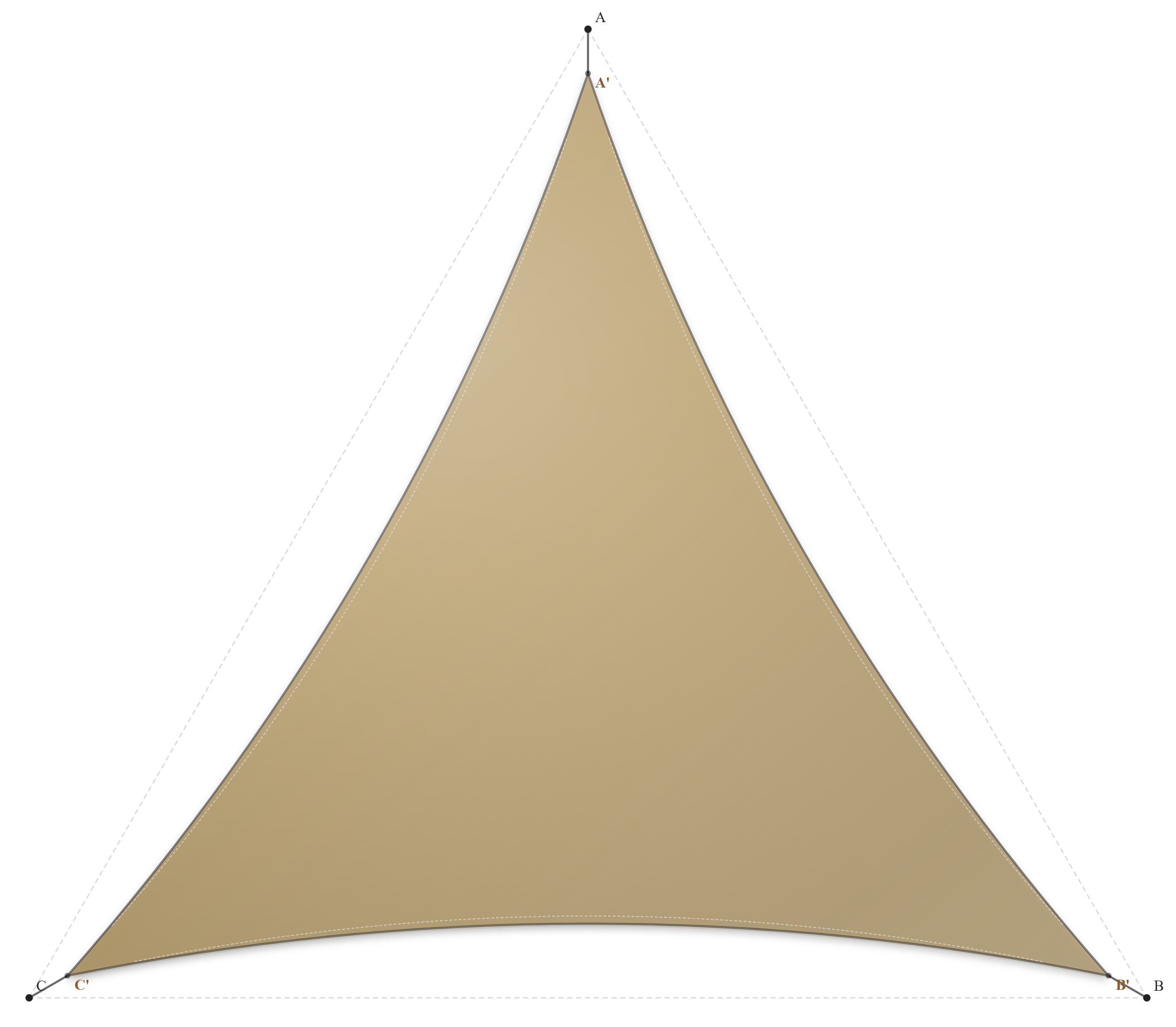 Voile d'ombrage - Forme Triangle - Sable du désert (704 AustralMesh)