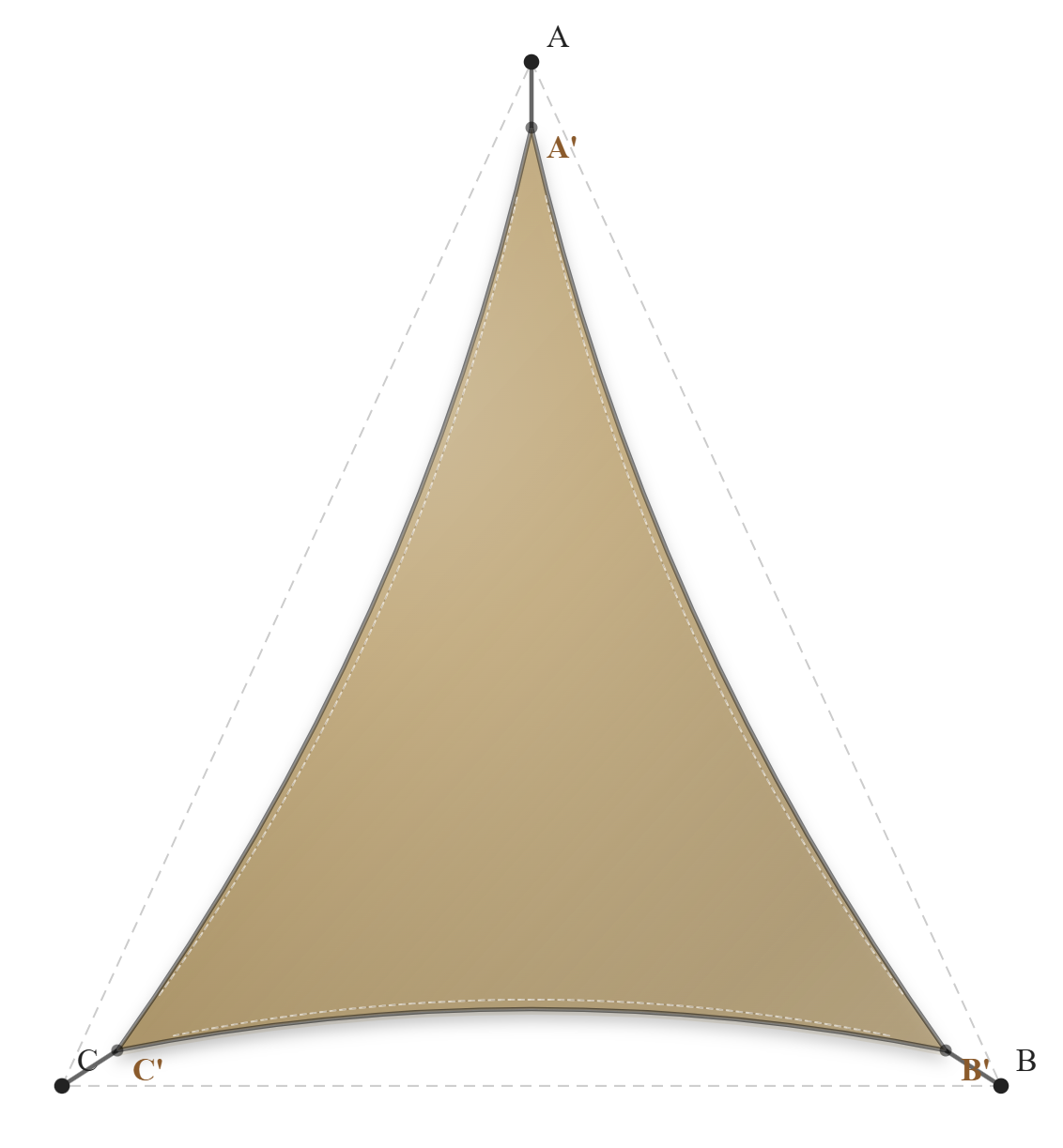 Voile d'ombrage - Forme Triangle - Sable du désert (704 AustralMesh)