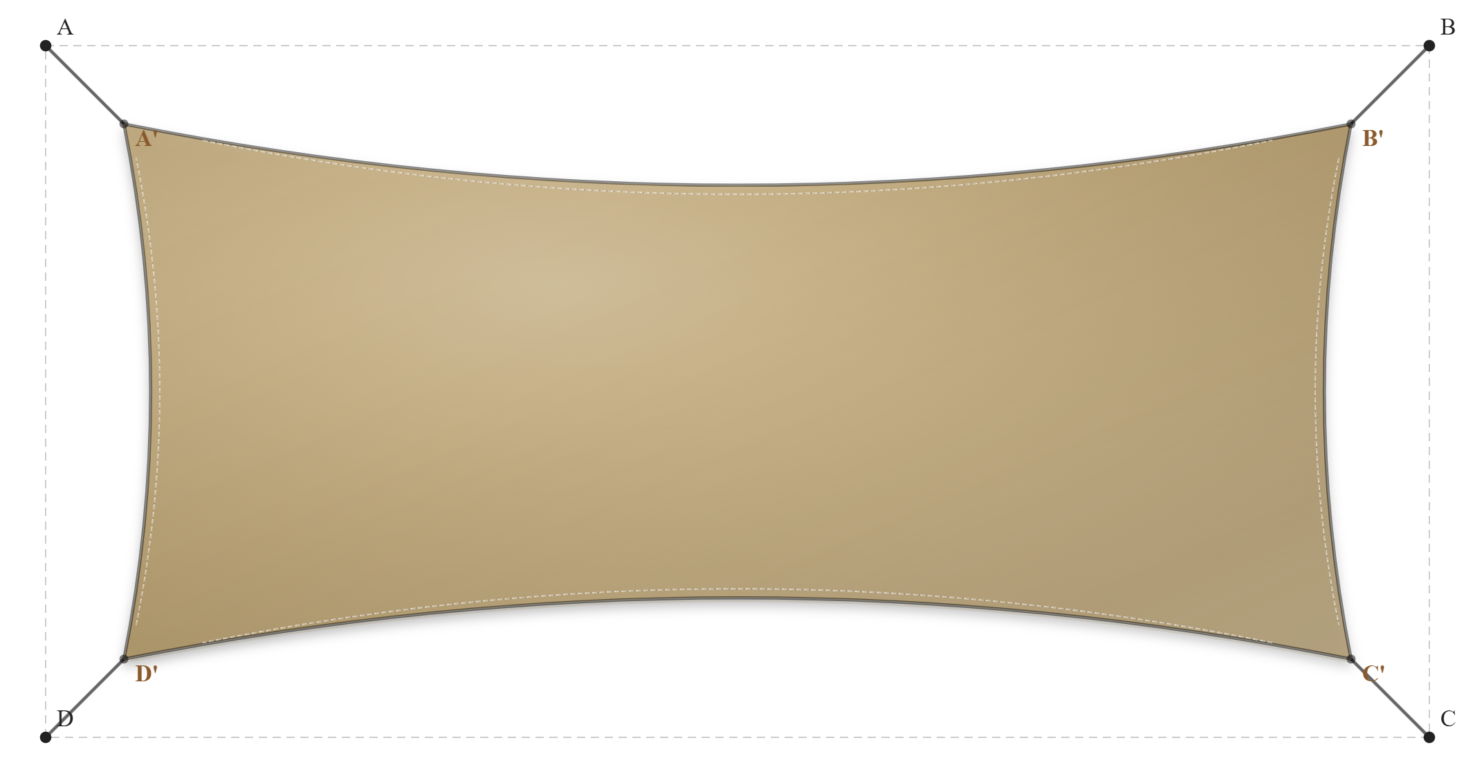 Voile d'ombrage - Forme Rectangle - Sable du désert (704 AustralMesh)