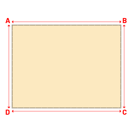 Bâche Rectangle en Protect 670 : La référence en matière de protection étanche Beige ral 1015 - 6.55x5.00m
