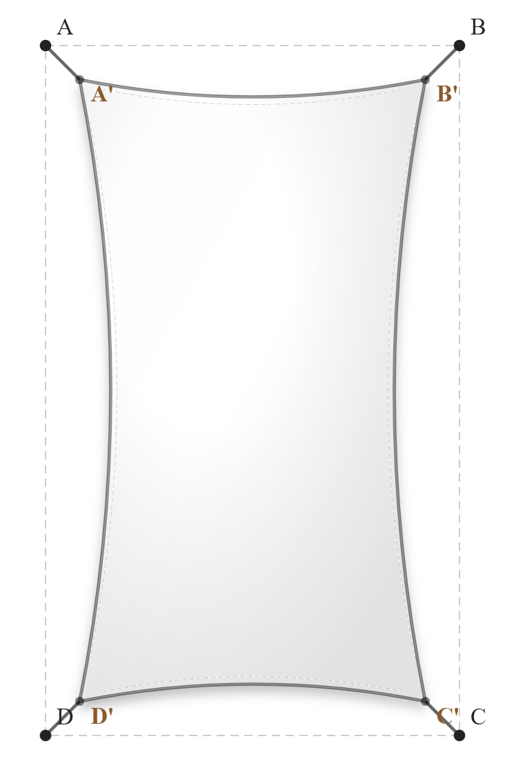Voile d'ombrage - Forme Rectangle - Blanc (112 AustralMesh)