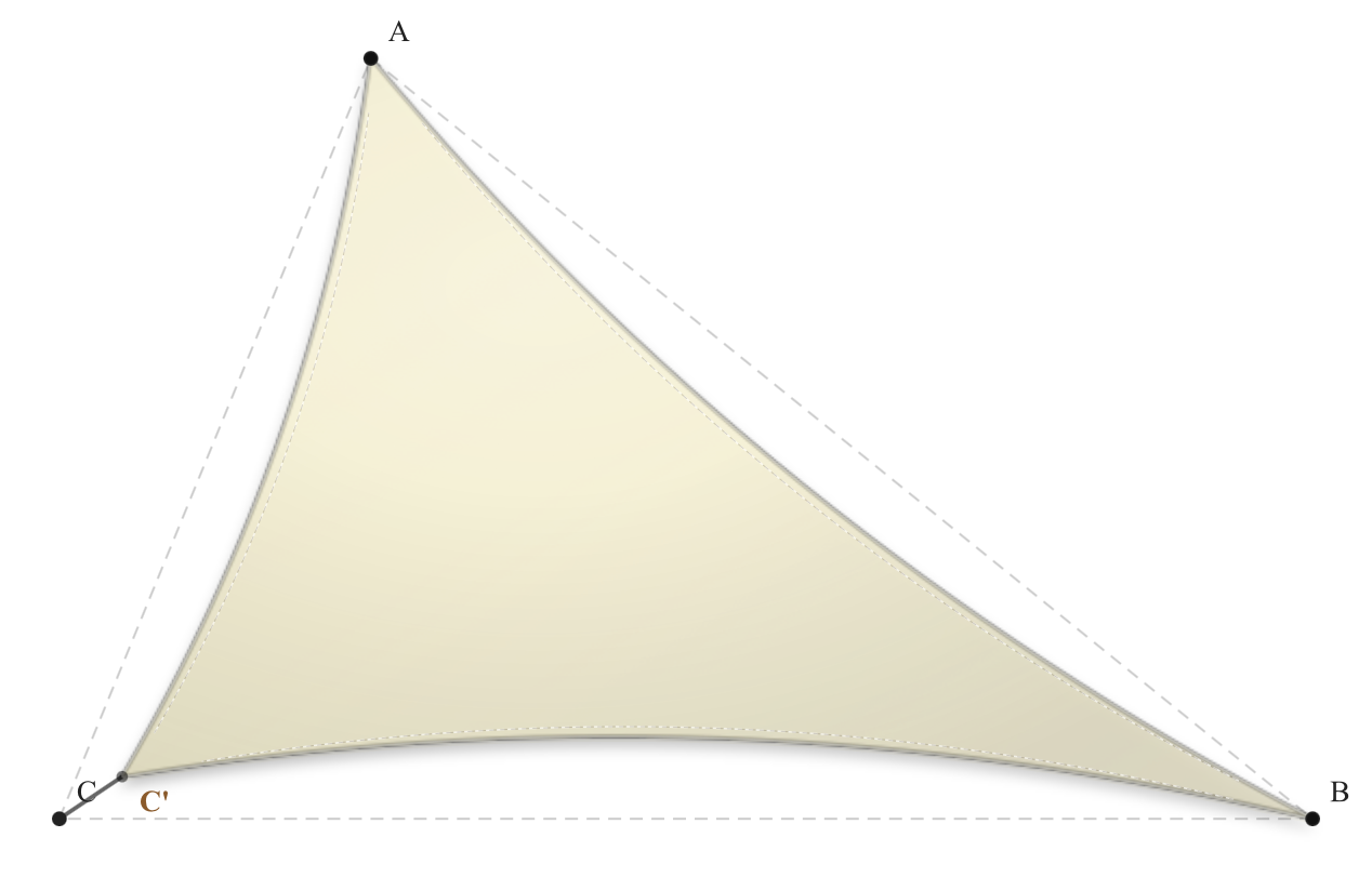 Voile d'ombrage - Forme Triangle - Naturel (759 AustralMesh)