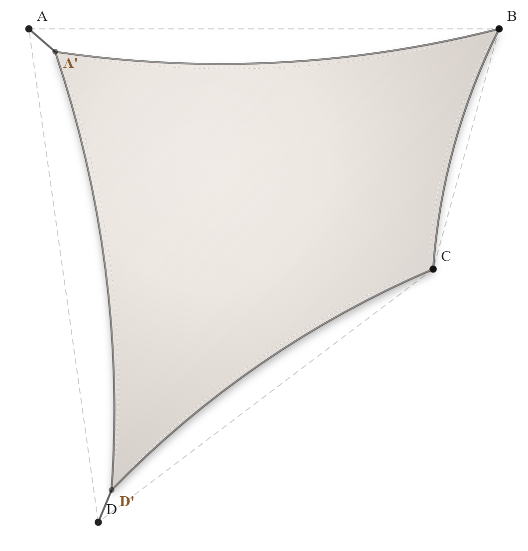 Voile d'ombrage - Forme Trapèze - Karité 96-50843