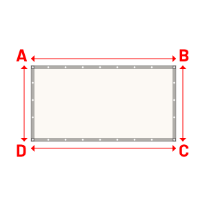 Bâche Rectangle en Soltis Perform 92 Blanc 92-2044 - 2.10x1.10m