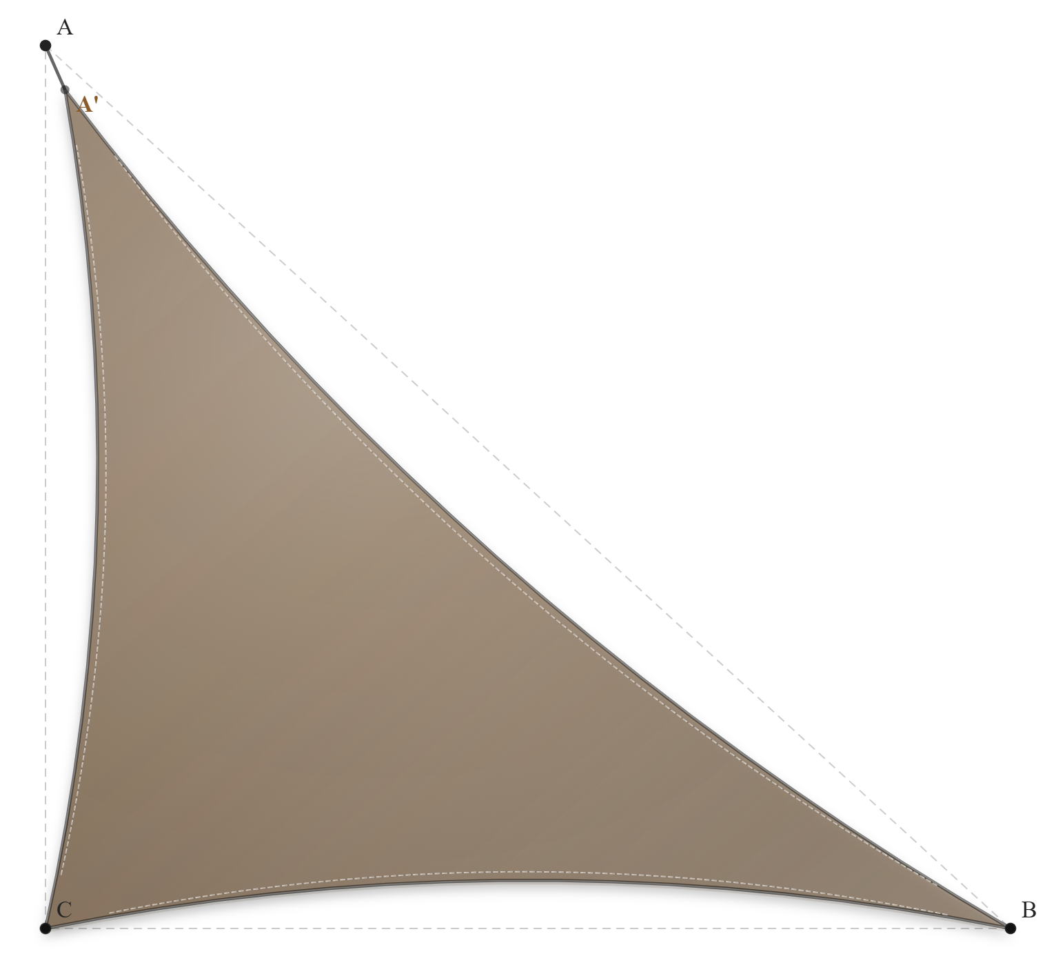 Voile d'ombrage - Forme Triangle Rectangle - Bois flotté 294 (AustralMesh)
