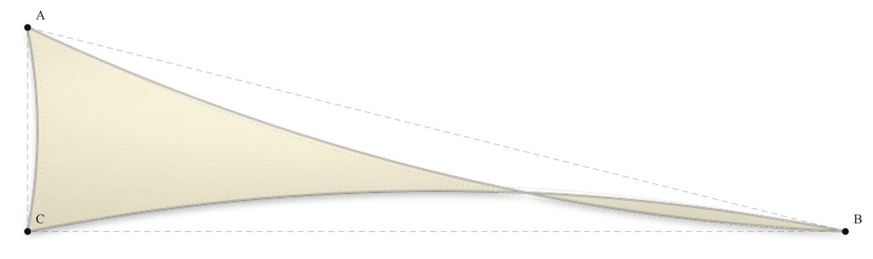 Voile d'ombrage - Forme Triangle Rectangle - Naturel (759 AustralMesh)