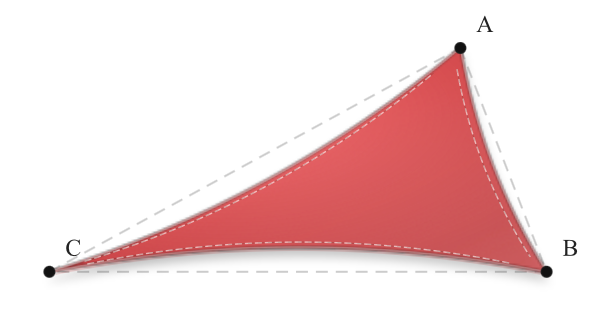 Voile d'ombrage - Forme Triangle - Rouge Cerise (662 AustralMesh)