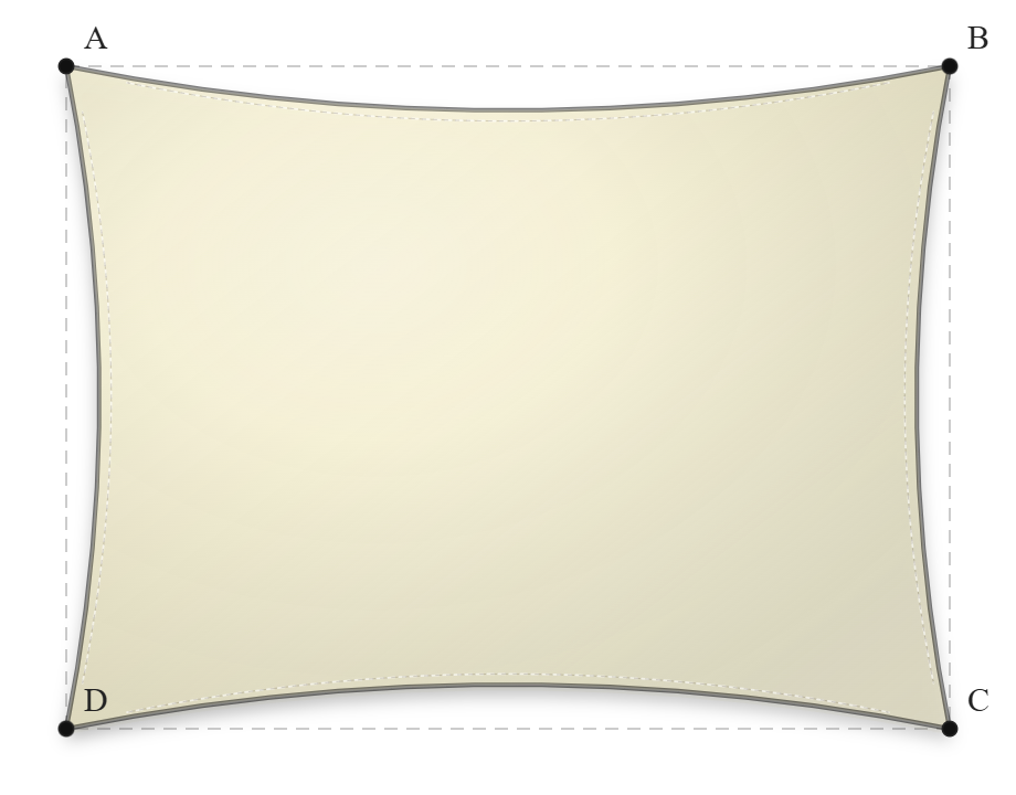 Voile d'ombrage - Forme Rectangle - Naturel (759 AustralMesh)