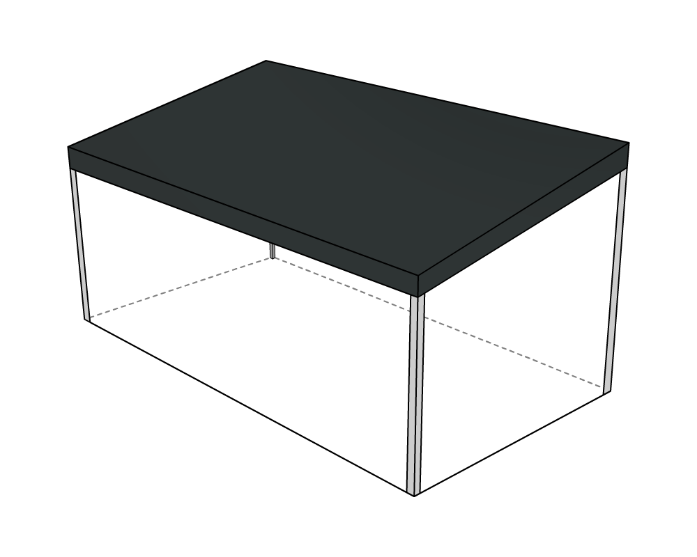 Bâche de toit pour terrasse dee mobil-home