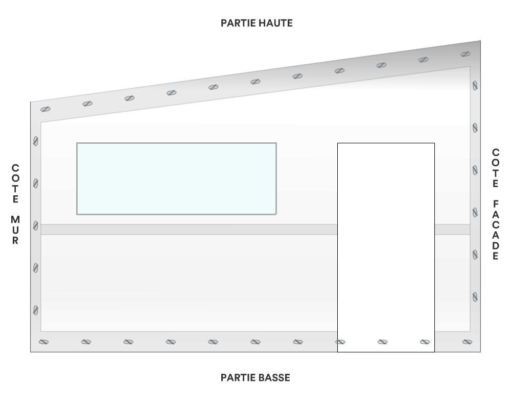 Bâche de façade pour mobil-home