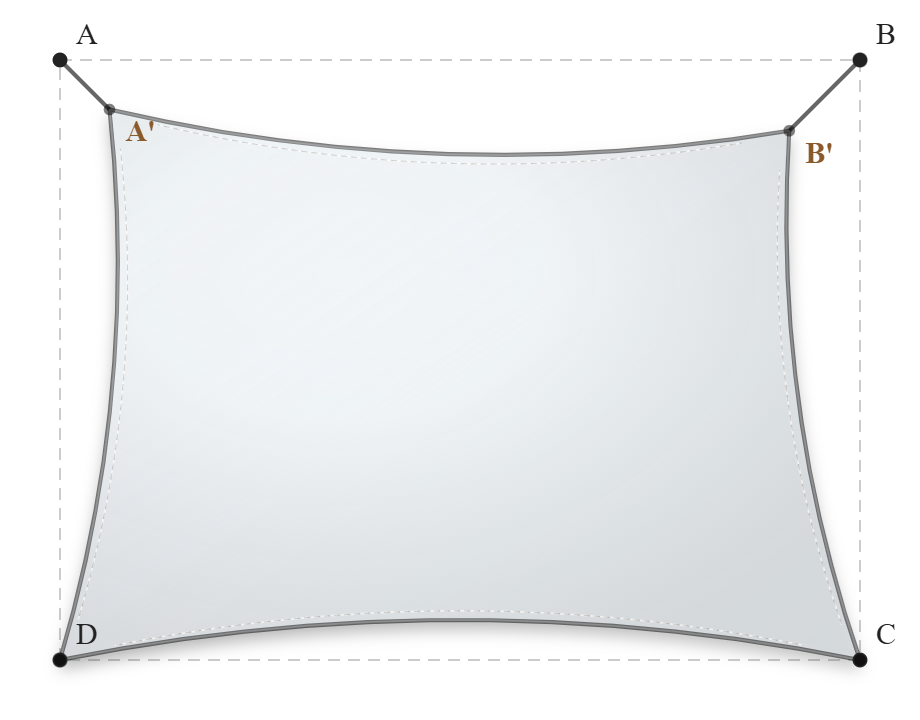 Voile d'ombrage - Forme Rectangle - Blanc - 502V3-8102C