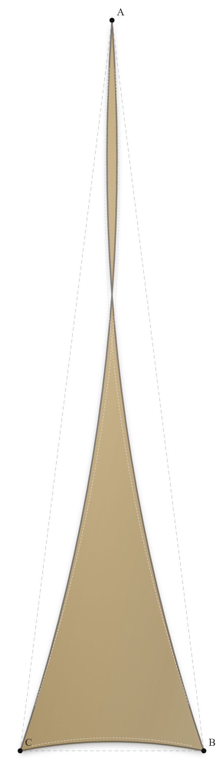 Voile d'ombrage - Forme Triangle - Sable du désert (704 AustralMesh)