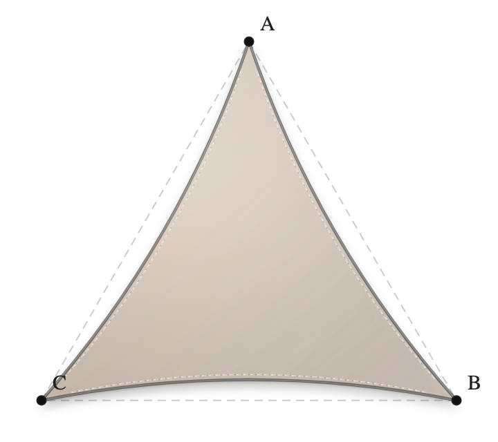 Voile d'ombrage - Forme Triangle - Beige sablé 86-2135