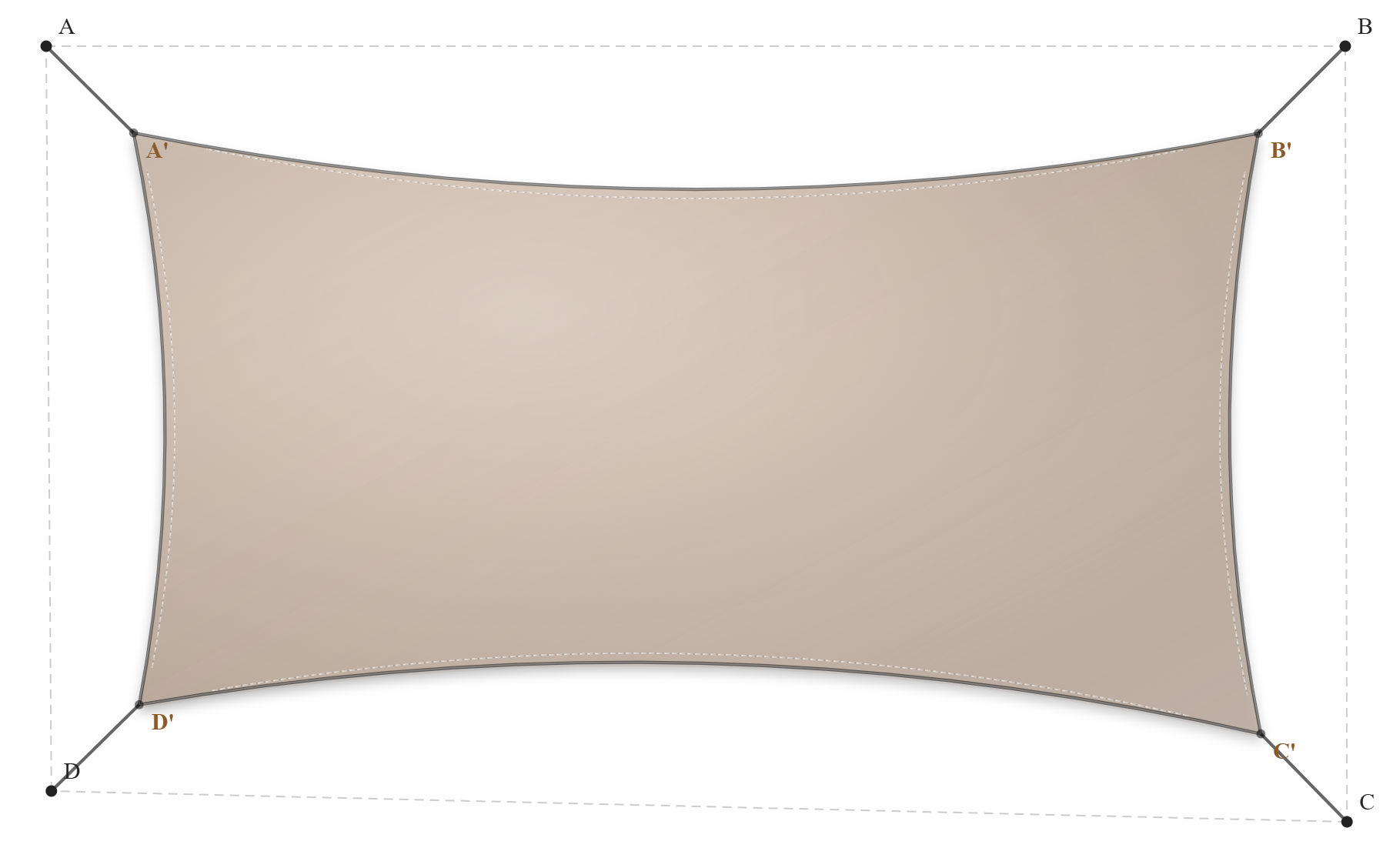 Voile d'ombrage - Forme Trapèze - Beige Sablé 96-2135
