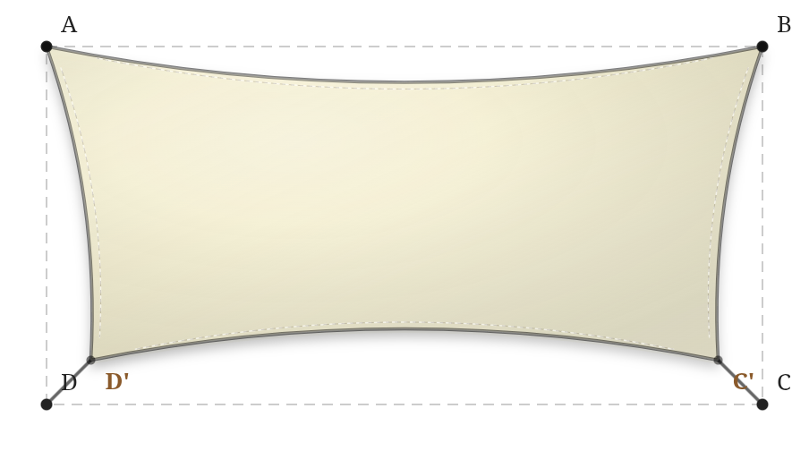 Voile d'ombrage - Forme Rectangle - Naturel (759 AustralMesh)