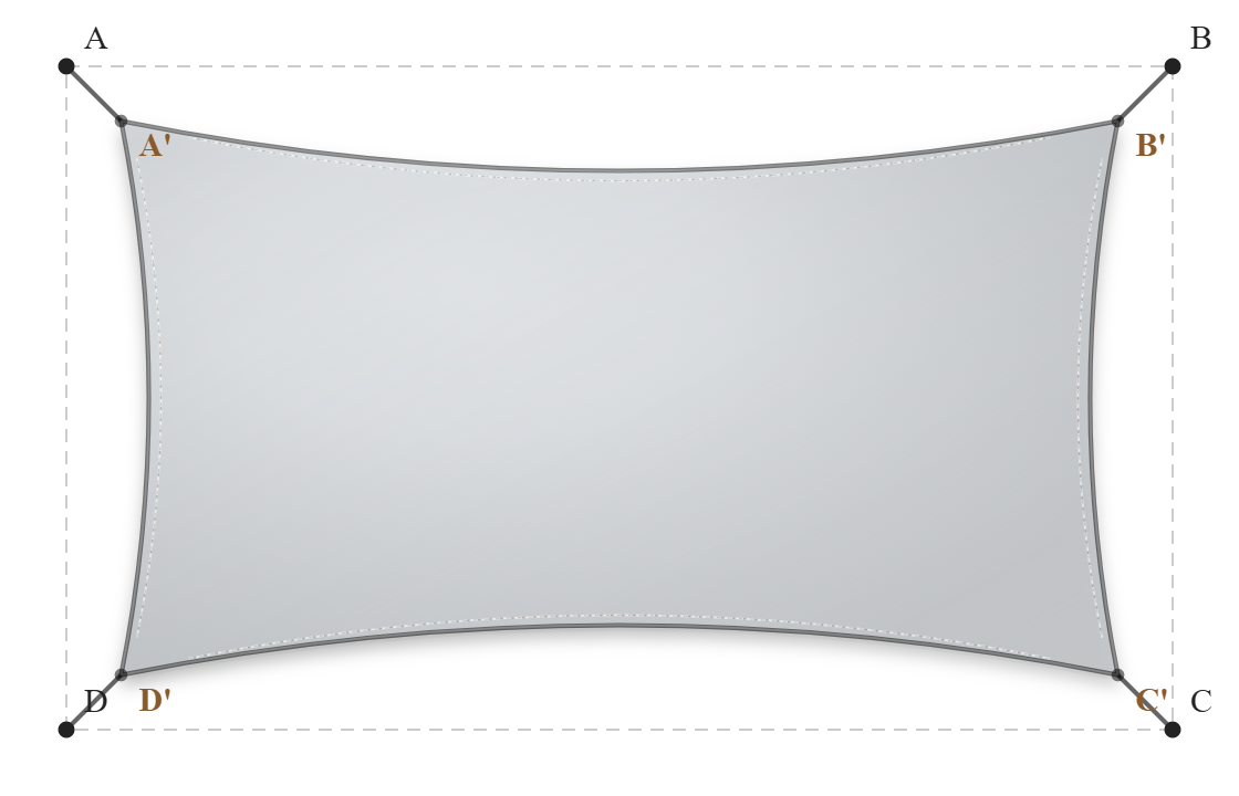 Voile d'ombrage - Forme Rectangle - Nuage 96-50272