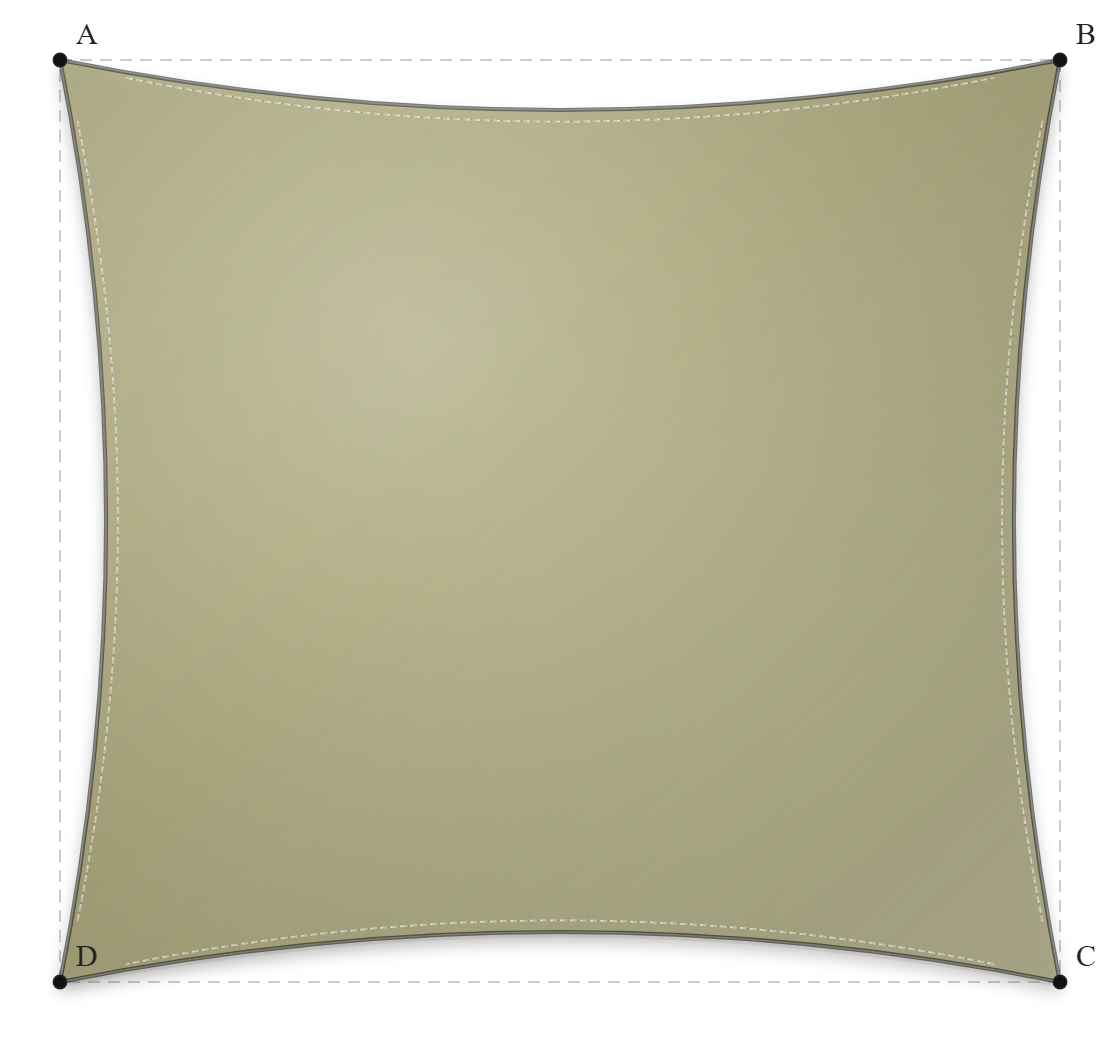 Voile d'ombrage - Forme Rectangle - Tilleul 96-50848