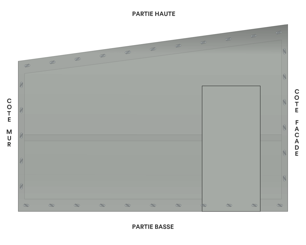 Bâche de façade pour mobil-home