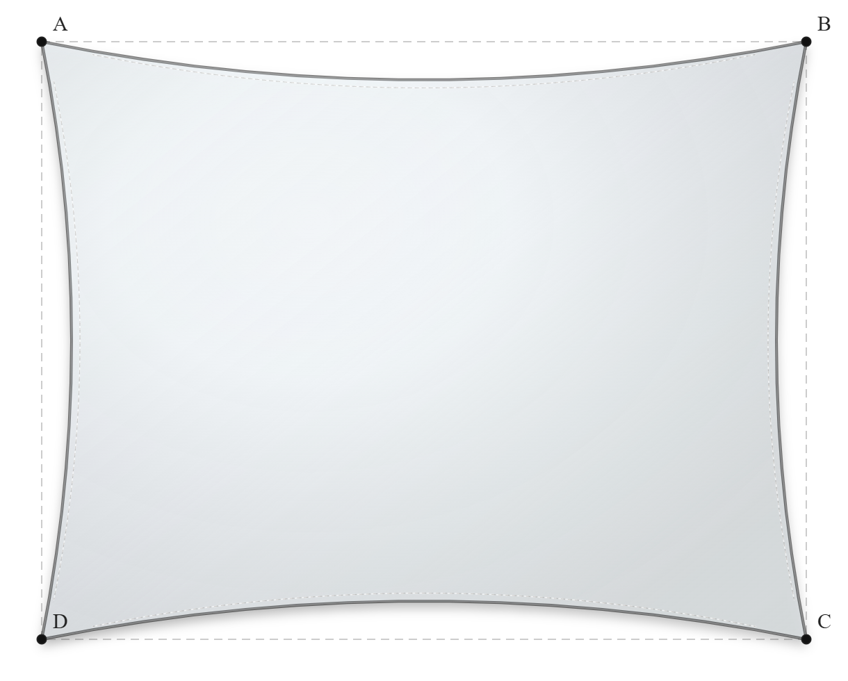 Voile d'ombrage - Forme Rectangle - Blanc - 502V3-8102C