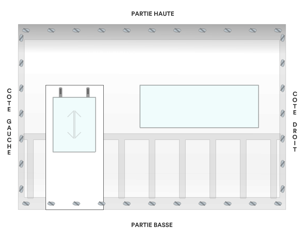 Bâche de façade pour mobil-home